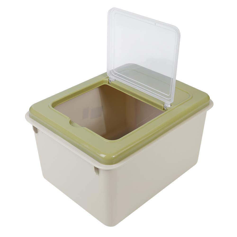 Contenedor de almacenamiento de granos – Contenedor portátil de almacenamiento de arroz de plástico para cocina, cereales, granos, alimentos, contenedor de alimentos Matcha