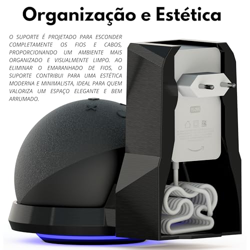 Suporte De Tomada Parede Levitar Amazon Alexa Echo Dot 5 Stephan