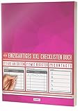  Mein Checklisten Buch / 122 Seiten, Register uvm. / Jetzt mit Datum, Priorität und Platz für Notizen / PR501 „Rosa Muster“ / DIN A4 Soft Cover