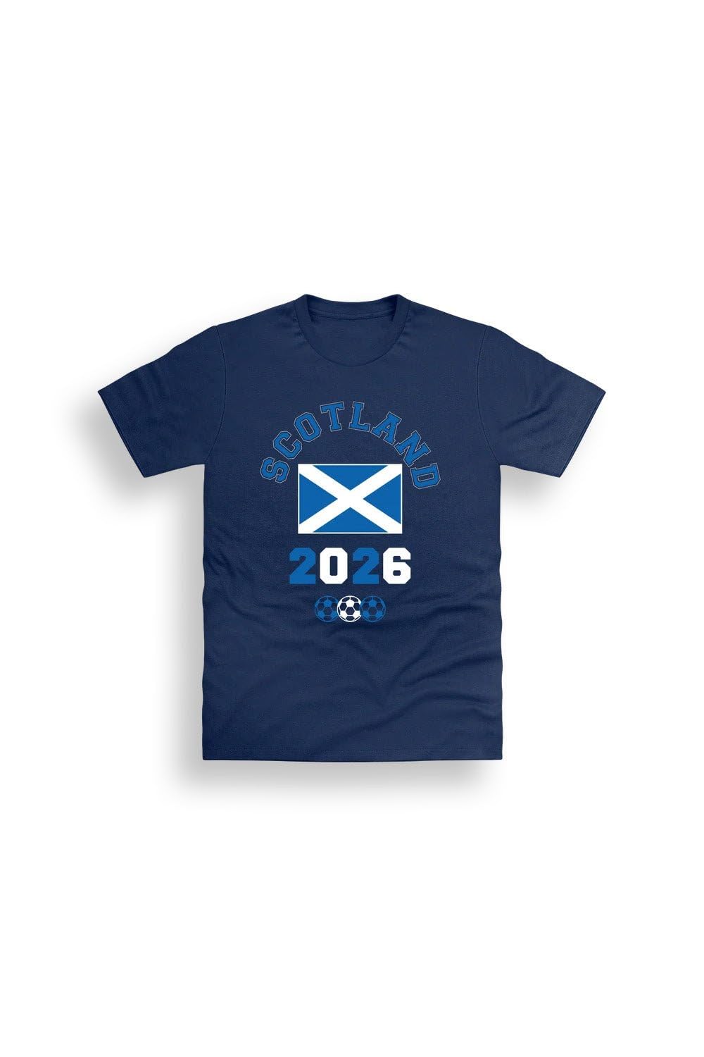 Scotland Football Kids T-Shirt, Unisex Short Sleeve 100% Cotton Crew Neck Tee, Navy Supporters Fan Top, Machine Washable, Navy, Sizes 1-2Y, 2-3Y, 4-5Y, 5-6Y, 7-8Y, 9-10Y, 10-11Y, 13-14Y