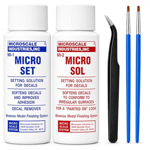 Decal Setting Solution-Micro Scale Micro Sol 102 + Micro Set 101 Package Decal