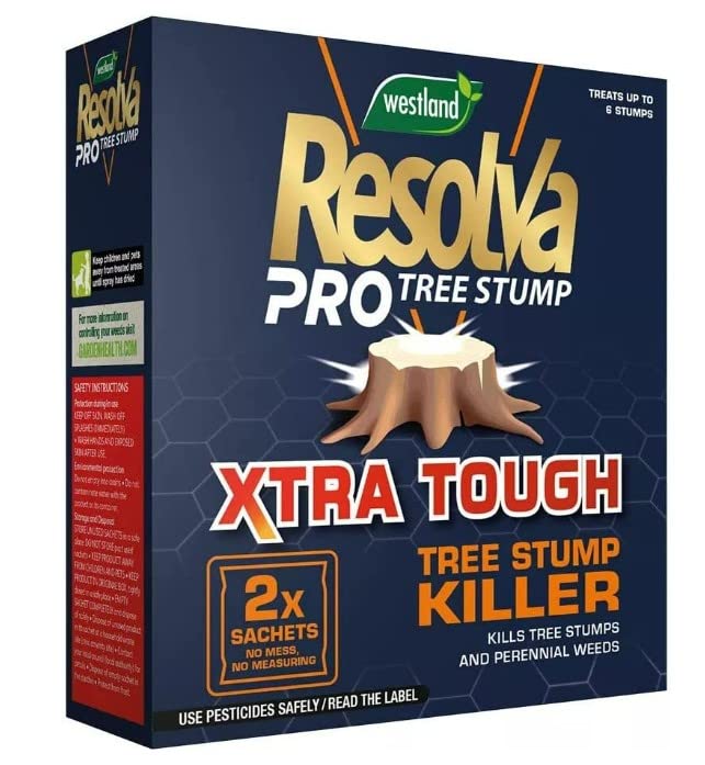 Resolva Xtra Tough Tree Stump Killer Sachets, 2 x 100 ml with Soolar Thank You Sticker