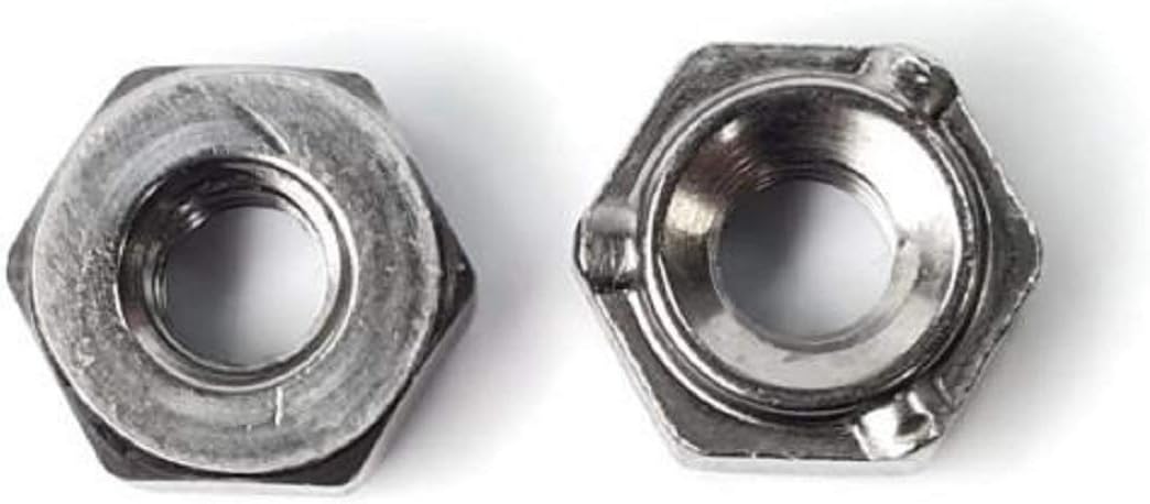 Metric Hex Weld Nuts Plain Steel Short Pilot 3 Projections M8-1.25 QTY 250