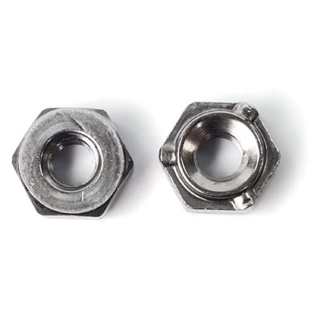 Metric Hex Weld Nuts Plain Steel Short Pilot 3 Projections M8-1.25 QTY 100