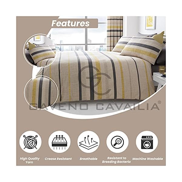 Gaveno Cavailia Luxurious Akari Floral Duvet Cover, Super Soft & Cosy Swan Quilt Set, Easy Care Reversible Bedding, Polycotton - Image 5