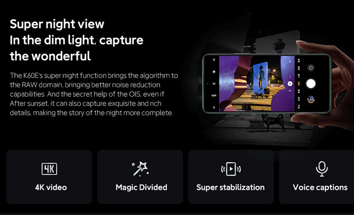 Xiaomi Redmi K60E 5G Smartphone 12GB+256GB/512GB Dimensity 8200