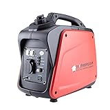 Generador Portátil de Inversor de Potencia a Gasolina - Generador Digital Silencioso de 1200 Vatios para Caravanas. - Puertos de Carga de Cc de 230Vca y 12V (4 A) - Casi 5 Horas de Potencia