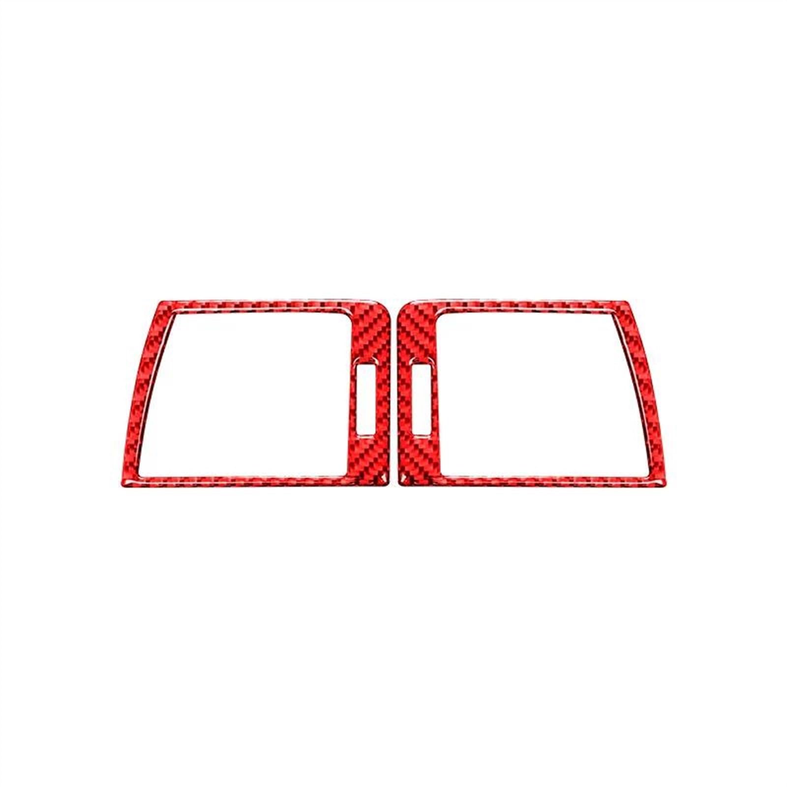 Piwine Rosso Car Styling Interior Dashboard Panel Air Vents Trim Frame Cover Stickers Accessories For 3 Series E46 1999-2004