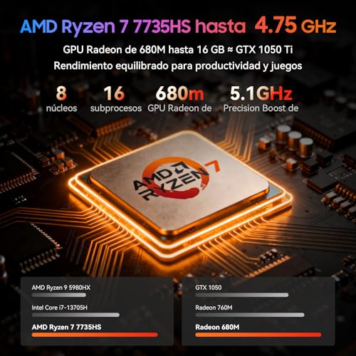 Blackview-2025-16-Gaming-LaptopRyzen-7-7735HSBesser-7430u5700uI7-11800H-bis-zu-48-GHz16GB-Ram-DDR5-4800MHz-512GB-SSDFHD-Display-LaptopBeleuchteter-TastaturWiFi-6BT-52Windows-11-pro | Dealmeister.io Alt tag für bilder post titel