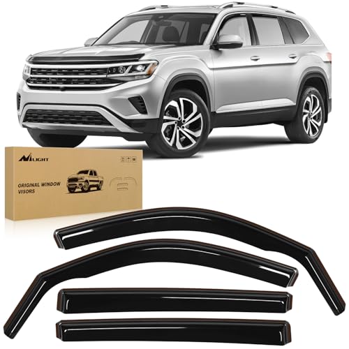 Image of Nilight in-Channel Vent Window Visors for VW Atlas Standard 2018-2025, 4PCS