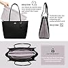 Grantop Practical Grey M Handbag Organiser with 13 Compartments, Nylon, Foldable, Waterproof, Anti-Stealing Zips, Ideal for Handbags and Personal Items #4