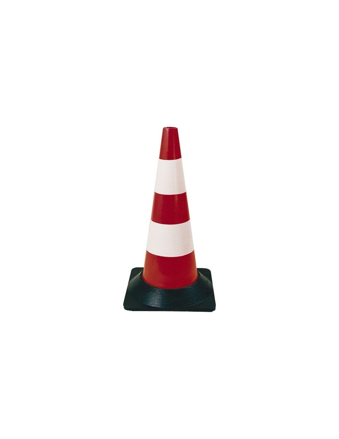 Cônes de signalisation plastique pied caoutchouc