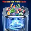 Kitchen Compost Bin, Smart Waste Kitchen Composter, Home and Kitchen Composting Bin, Countertop Automatic Food Waste Cycler, Turn Garbage to Compost with Single Button, 45cmX25cm