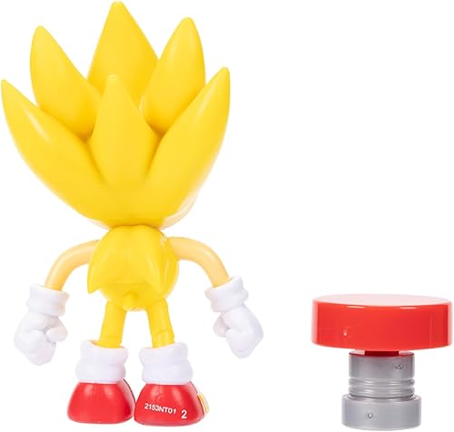 Miniatura 5 de Sonic The Hedgehog Figura articulada de 4" Classic Super Sonic con Star Spring