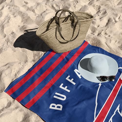 Image of Northwest NFL Buffalo Bills Unisex-Adult Beach Towel, 30 inch x 60 inch, Stripes