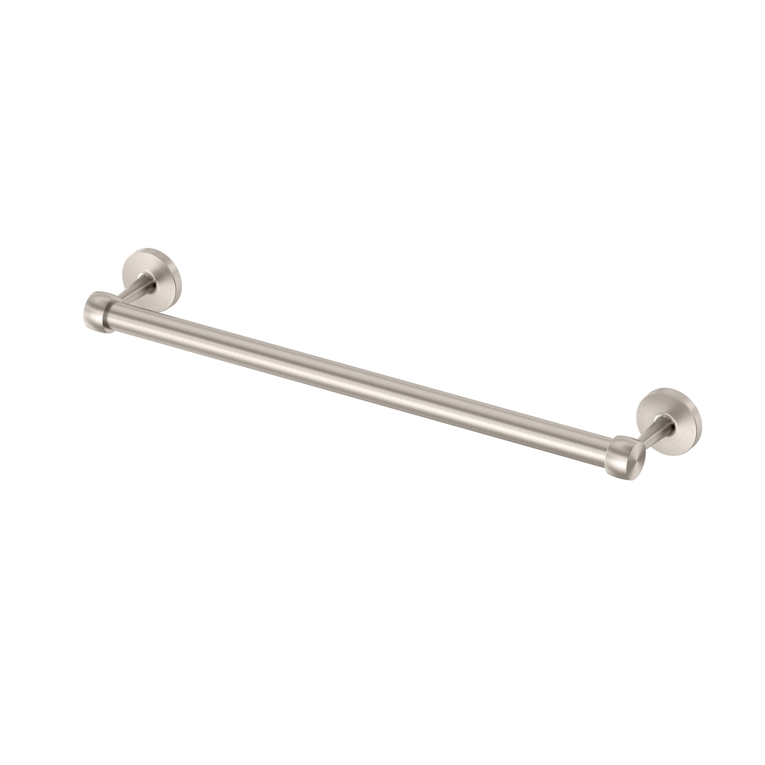 Gatco 5211SN Gibson Towel Bar | Retro Modern Wall-Mounted Bathroom Towel Bar | Stylish Decorative Hardware, Heavy Duty Metal, EZ Ancor Mounting | Satin Nickel Finish