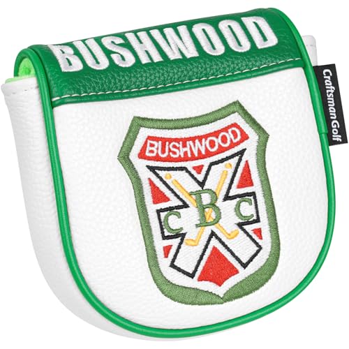 Craftsman Golf Bushwood Golf Shield Logo White and Green Mallet