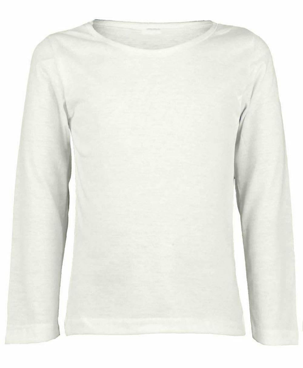 Maglietta a tinta unita per bambini, confezione da 3 magliette a girocollo per la scuola, maglietta a maniche lunghe per ragazzi, maglietta estiva elasticizzata leggera, top sportivo per