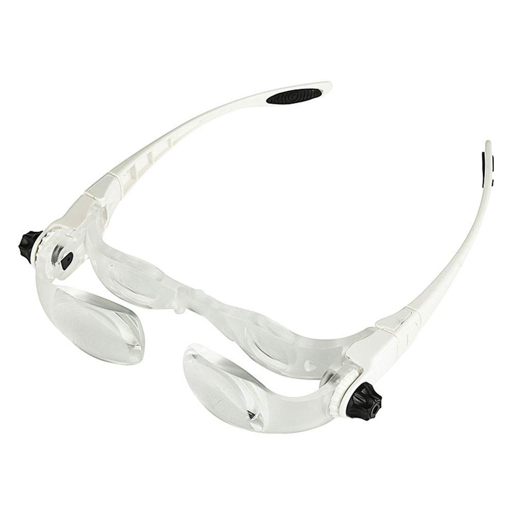 asdchZen Headband Magnifier Visor Lenses 4X,3.8X Magnifying Glasses,Hands-Free Head Worn,3 Diopter Lens For Tv Electronics Eyelash Magnifying Glass