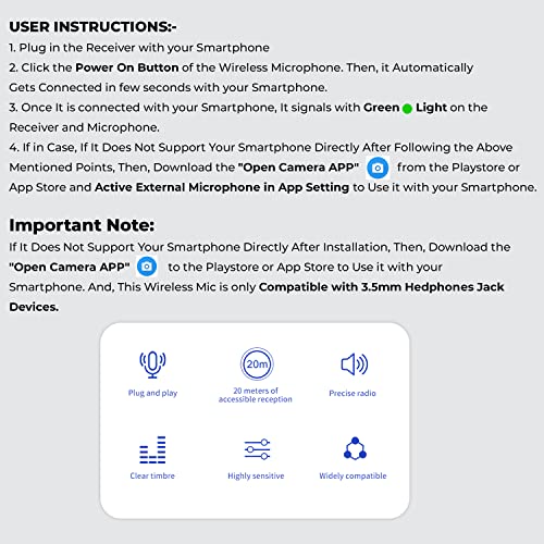 Image of K35 Wireless Collar Mic for Android Smartphone Camera Dekstop Laptop and Mobile Microphone 3.5mm Wireless Mic for YouTube Recording ASMR Videos Vlog Podcast & Interviews (Pack of 1, Black)