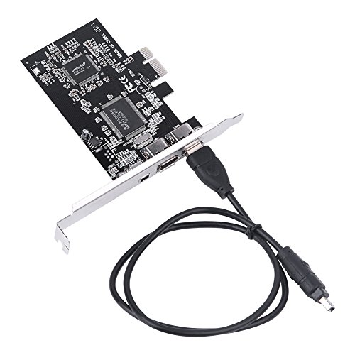 Tarjeta controladora PCI E, PCI E PCI E de 1 Carril PCIW FireWire 1394a Tarjeta controladora IEEE 1394 2.5Gb/s Canal dúplex Completo con Cable Firewire