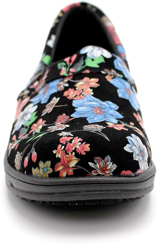 Laforst Womens Professional Waitress Nonslip Leather Upper Clog
