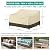 SunPatio Outdoor Couch Cover Waterproof, Patio Furniture Covers for 3 Seater Sofa, 78W x 42D x 32H inch, Heavy Duty Deep Seat Sofa Cover with Air Vents and Handles, Beige & Olive