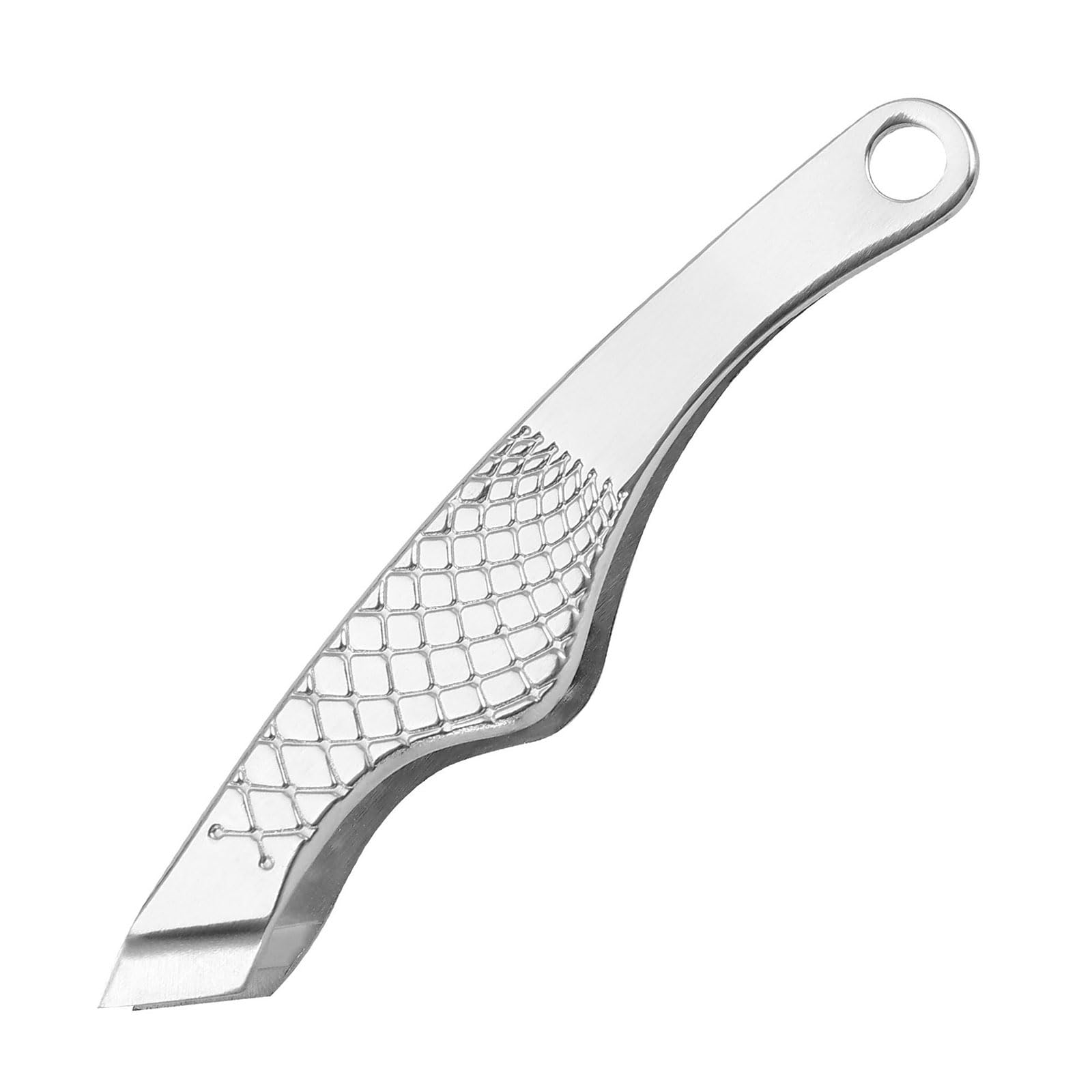 Ljmyy Stainless Steel Tweezers For Hair Removal And Kitchen Tasks With Slanted Tip And Fish Scale Grip 42g Strong Construction