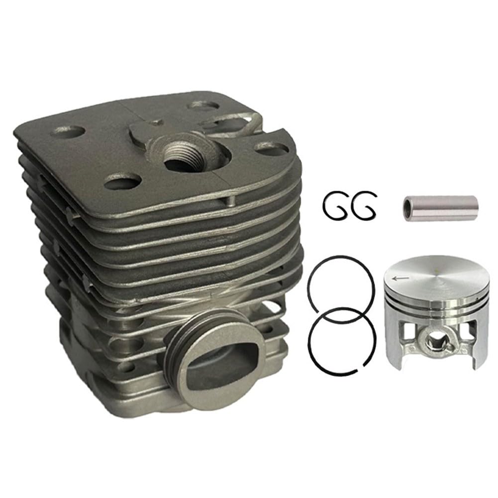 Juego de pistones cilíndricos de 46 mm para Stihl FS420 FS550 FS550L, repuesto para pistón 4116 020 1215, conjunto de cilindro de acero para desbrozadora, ajuste preciso para un rendimiento