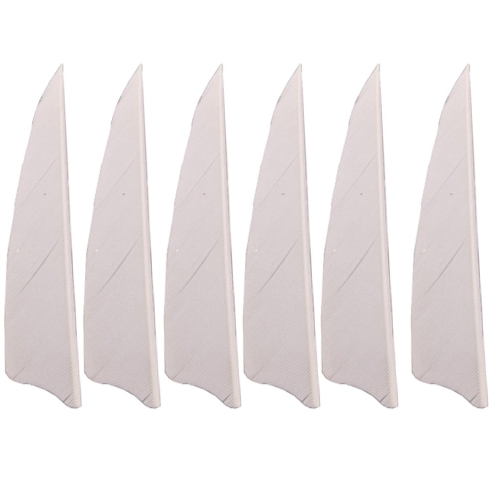 Milaem Plumas para Flechas Pluma de Flecha de 3 Pulgadas Pluma de la Naturaleza para Flechas de Caza Alas derechas (Paquete de 50)