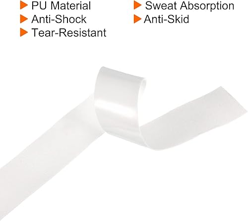 Miniatura 4 de PATIKIL Cintas de agarre para raqueta de tenis, poliuretano con agarre elástico, antideslizante, absorbe el sudor para caña de pescar de bádminton