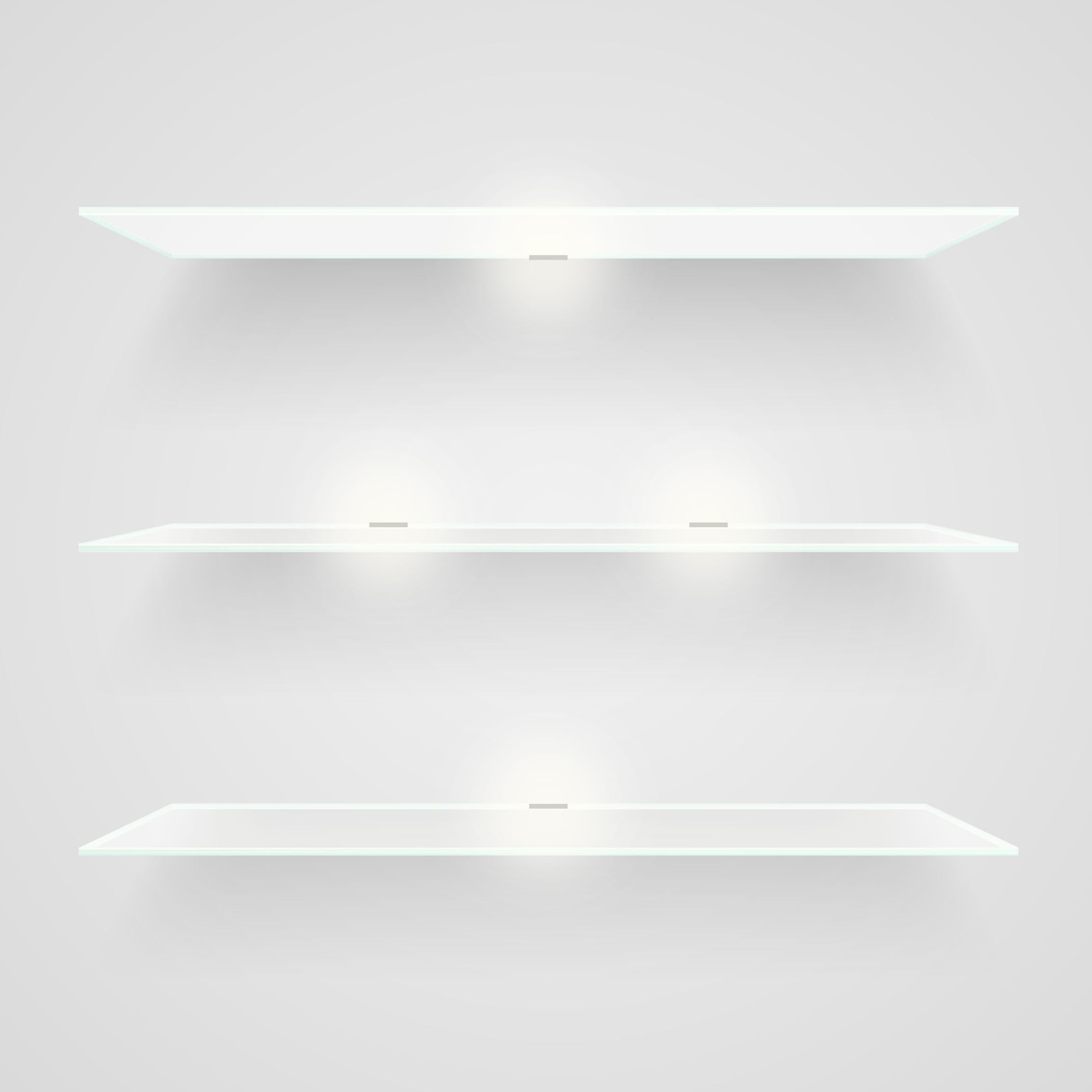 SEBSON Eclairage de Vitrine avec 12V Prise et Interrupteur - Set de 6 - Eclairage des Étagères en Verre - LED sous Vitrine Blanc Chaud 3000K pour Étagère, Table - 40x27x12mm