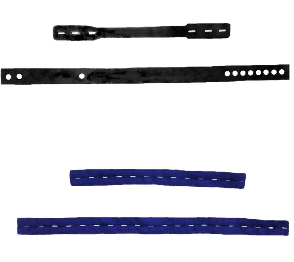 Harmonica 4 Falten Knieschoner wasserfest für Estrich- & Betonarbeiten | Knieschützer aus Vollgummi, mit Textilbändern, für Fliesen- & Bodenleger