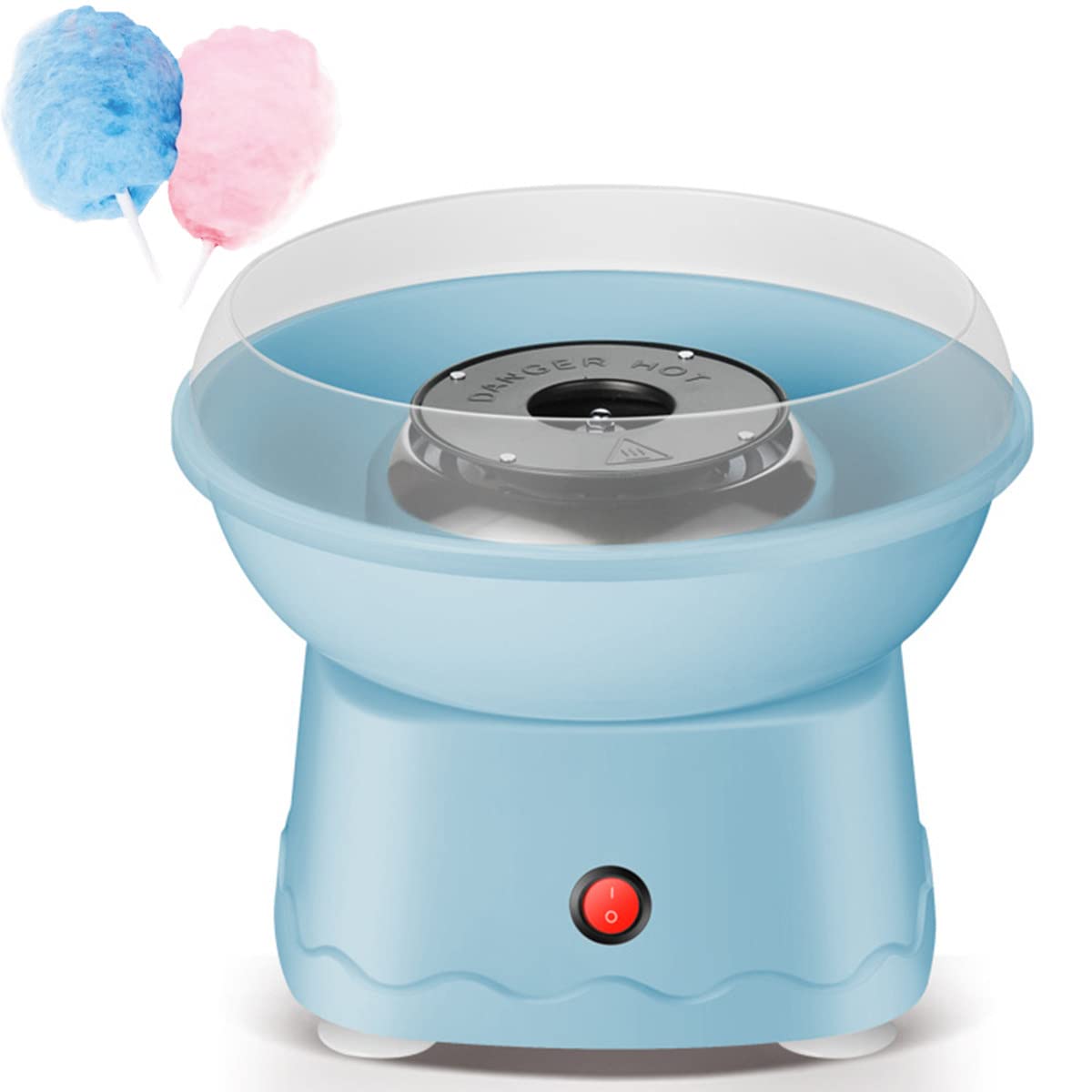 Candy Floss Machine Makers, 400w Cotton Candy Maker for Birthdays, Automatic Candy Floss Maker Machine for Birthday Parties, Children's Day, Christmas Day and Wedding,Blue