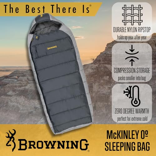 Browning McKinley 0 sac de couchage isolant à collerette thermique intégrée - 6