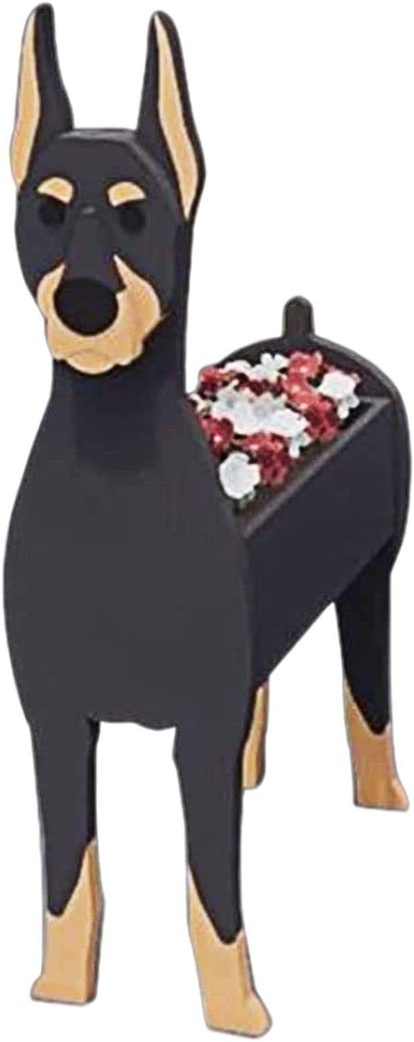 KJMWXOP Flower Pots Outside,Dog Shape Flower Pot, Creative Animal Shaped Succulent Planter, Dog Plant Pot for Garden Decoration Furnishings