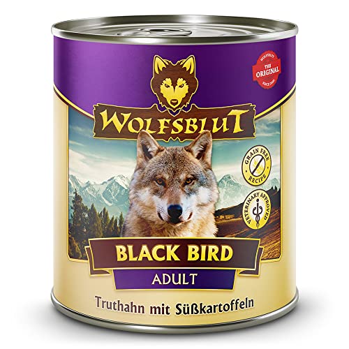 Produktbild von Wolfsblut Black Bird Adult Nassfutter Truthahn mit Süßkartoffeln - 6 x 800 g