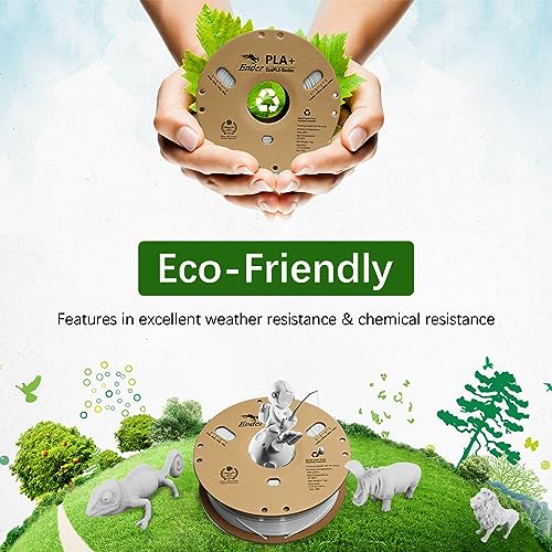 Image of CREALITY Ender PLA + 1.75mm Filament, Neatly Wound 3D Printer PLA Pro Filament, 1kg Spool (2.2lbs) Cardboard Spool, Dimensional Accuracy + /- 0.03 mm, Fit Most FDM 3D Printers, White