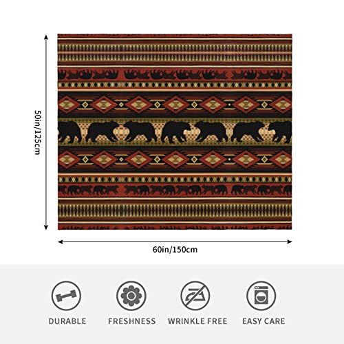 Couverture flanelle ours lit canapé camping plaid microfibre