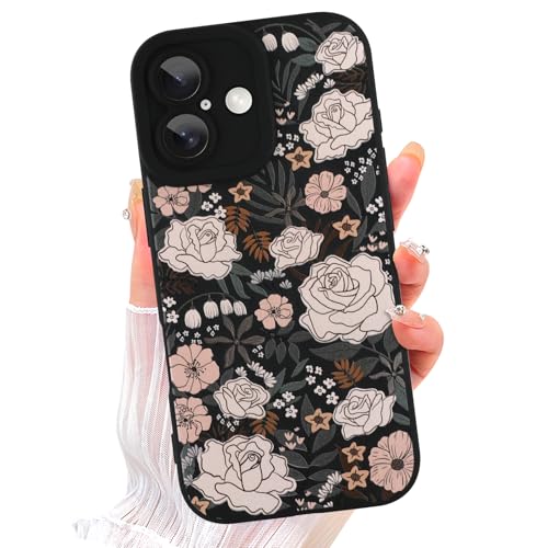 Image of ZIYE for iPhone 17 Case White Flower Pattern Phone Case