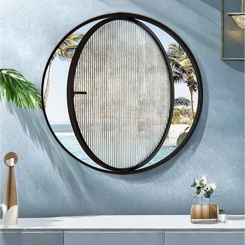 Obrotowa o 360° okrągła lampa portowa ze szkła hartowanego | okno do montażu podtynkowego ze stopu aluminium do łazienki sypialni salonu | elegancki biały design 60 cm akcent do dekoracji domu