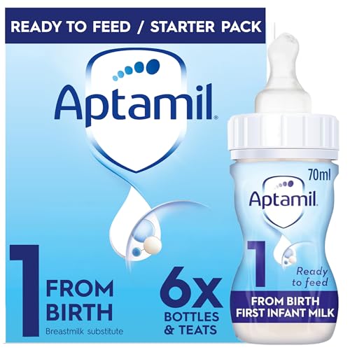 Aptamil 1 First Infant Milk Starter Pack Ready to Feed 6 x 70ml