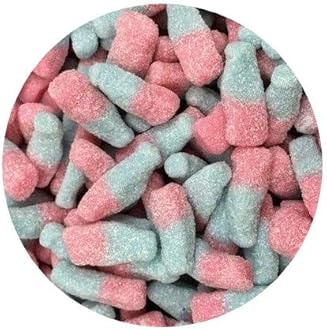 Pick n Mix Retro Sweets 200g 400g 600g 1kg 1.5kg 100+ Choices (Fizzy Bubblegum Bottles, 200 Grams)