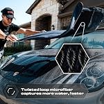 Slim Microfiber Car Drying Towel 24"x36", 800GSM Twisted Loop - Image 4