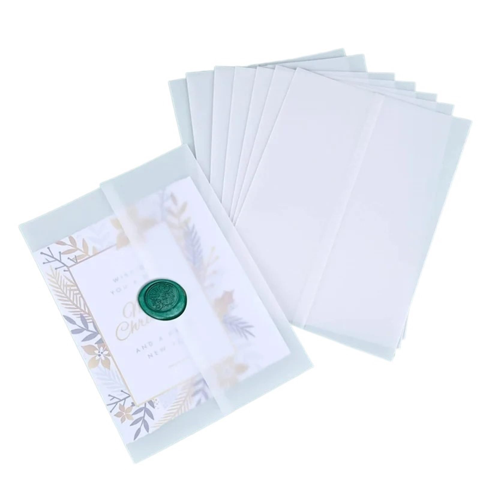Wedding Invitation Sleeves 120Pcs Printable Vellum Jackets 5X7 Inch