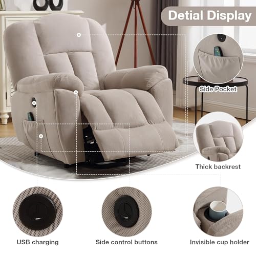 Sillón reclinable con masaje y calefacción miniatura 4