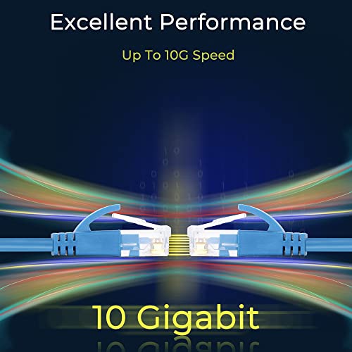 Image of Rapink Patch Cables Cat6a 5ft (24 Pack) Slim, Cat6a Ethernet Patch Cable 10G Support, Snagless Cat 6 Patch Cable for Patch Panel to Switch, Flexiable Cat 6a Ethernet Cable with Gold Plated