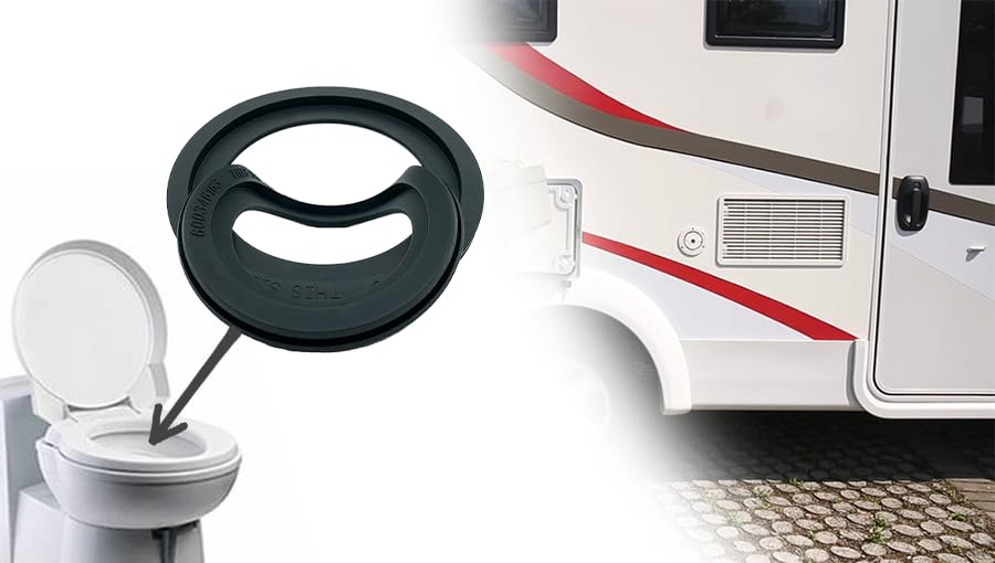 Image of 385311658 RV Toilet Seal Replacement Dometic 300 310 320 High-Grade Rubber 2Pk | RV Toilet Seal Replacement, 385311658, Fits Dometic 300 /310 /320, High-Grade Rubber, Leak-Proof, 2-Pack, Durable