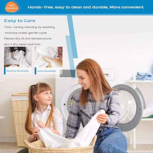 Image of GRT 2 Pack King Mattress Protector Waterproof, Breathable & Noiseless Premium Terry Waterproof Mattress Protector Fitted Deep Pocket from 5 inch to 21 inch, Smooth King Mattress Cover Machine Washable