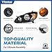 Vizotae Headlights Assembly for 2003-2008 Toyota Corolla Halogen Headlamp Replacement, High/Low Beam W/Bulbs, Driver & Passenger Side